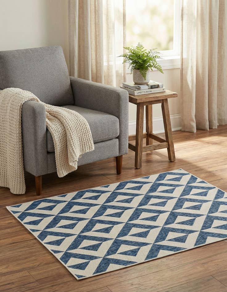 Detail image of 1' 4 x 1' 4  Washable Jill Zarin Napa Indoor / Outdoor Sample Rug