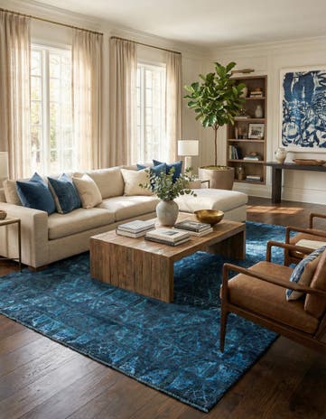 8' x 10' Hand Knotted Darya Rug
