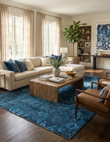 8' x 10' Hand Knotted Darya Rug