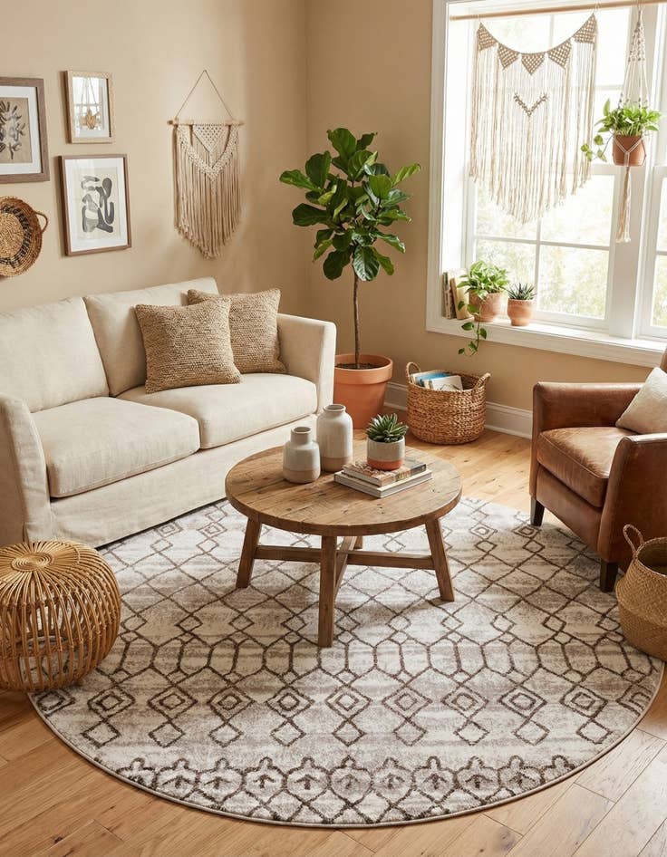 Detail image of 8' 4 x 8' 4 Atlas Round Rug