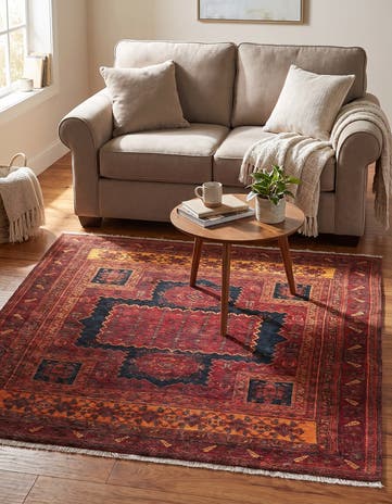 Rust Red Boutique Square Rug