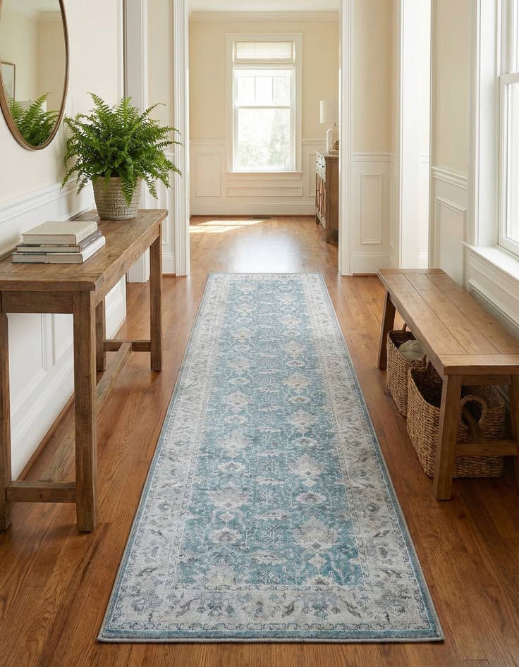 Detail image of 2' 7 x 12' Washable Timeless Runner Rug