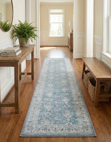 2' 7 x 12' Washable Timeless Runner Rug