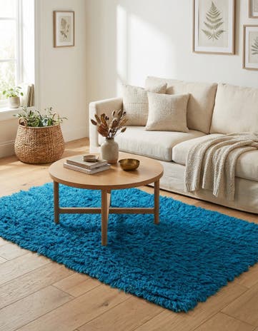 3' 2 x 5' 4 Hand Knotted Moroccan Wool Rug
