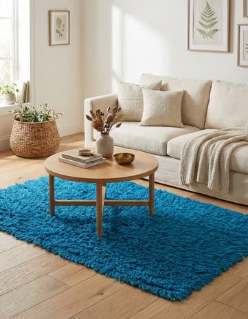 3' 2 x 5' 4 Hand Knotted Moroccan Wool Rug