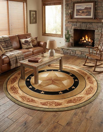 7' 10 x 7' 10 Pioneer Round Rug