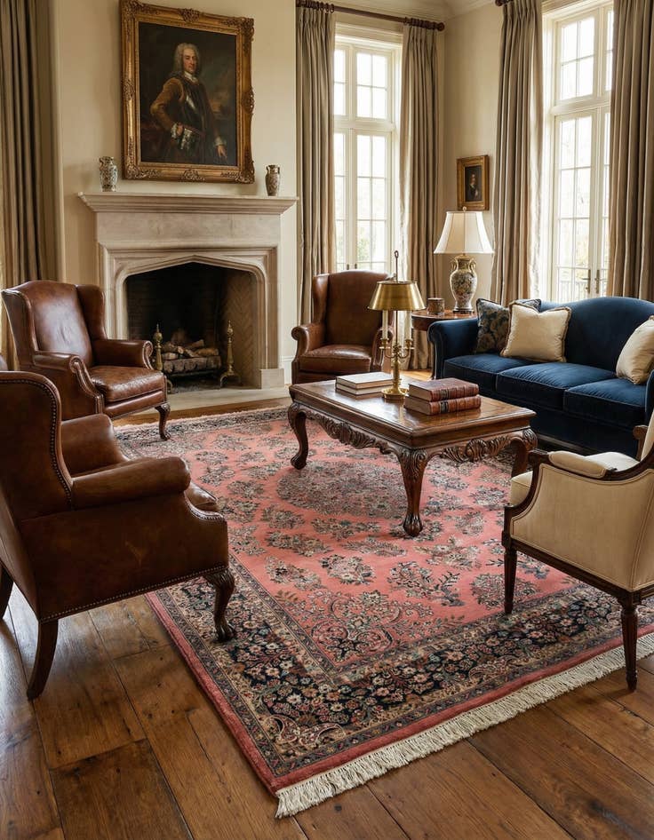 Detail image of  6' 5 x 10' Sarouk Rug