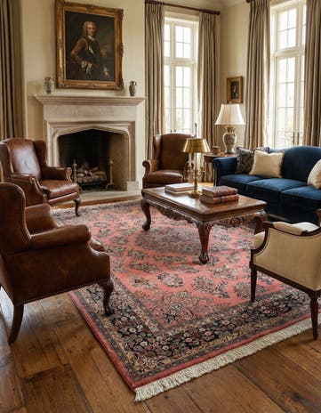 6' 5 x 10' Sarouk Rug