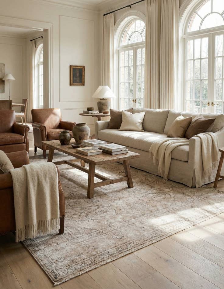 Detail image of  6' 4 x 9' 7  Hand Knotted Ultra Vintage Persian Wool Rug