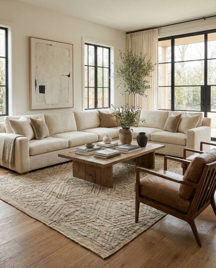 Detail image of 8' 10 x 12' 4 Hand Knotted Moroccan Wool Rug