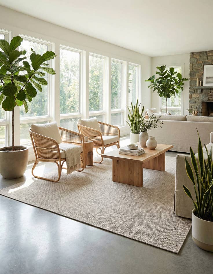 Detail image of  10' x 14' 1  Washable Solid Indoor / Outdoor Rug