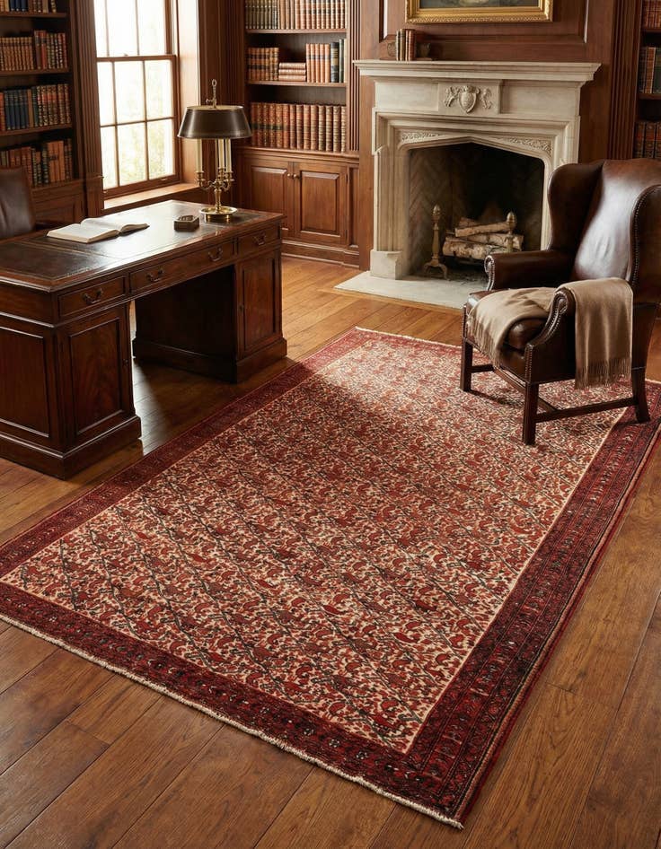 Detail image of 4' 1 x 6' 6 Ferahan Rug