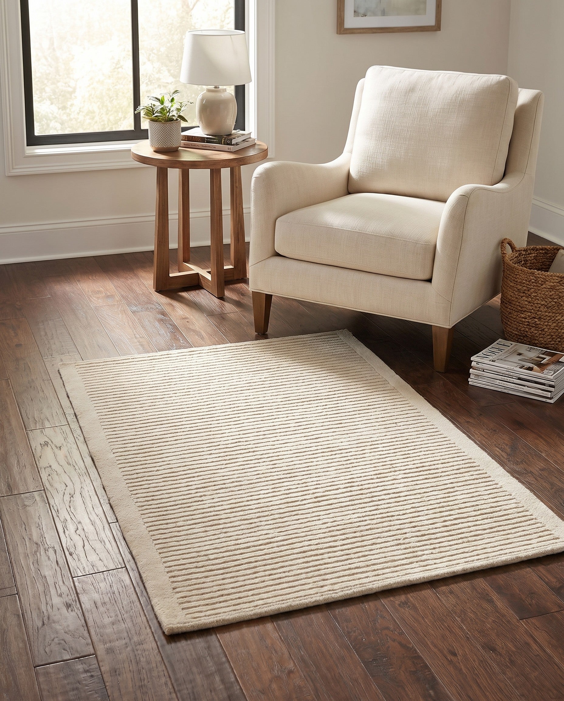 2' 8 x 4' 7 Hand Knotted Darya Wool Rug