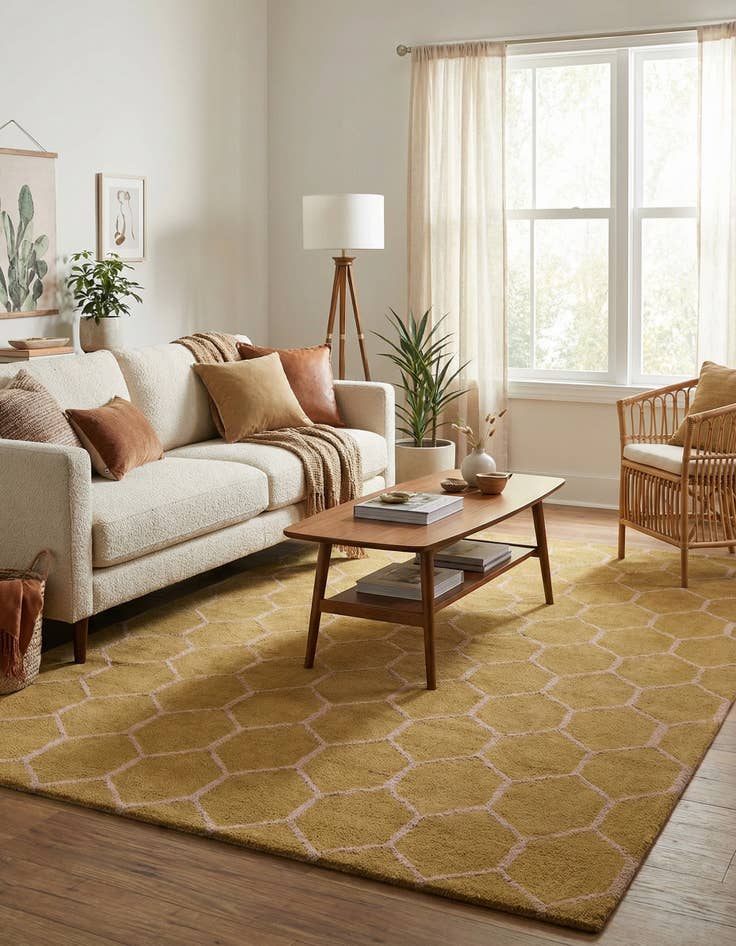 Detail image of  5' x 8' Luna Wool Rug