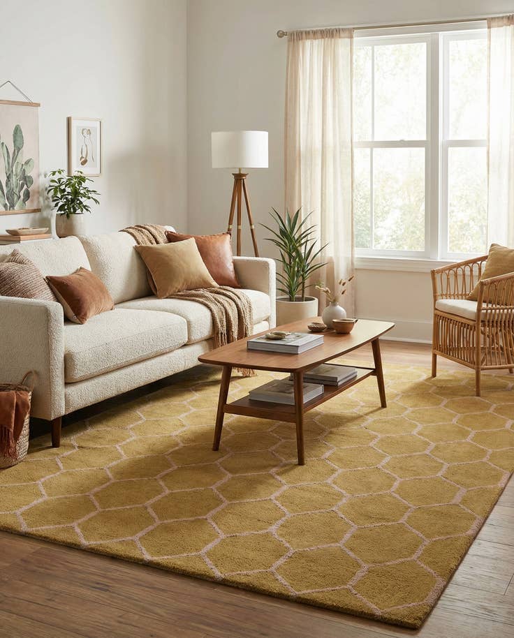 Detail image of 5' x 8' Luna Wool Rug