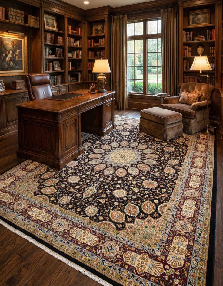 Detail image of 9' 9 x 12' 9 Sherkat Wool Rug