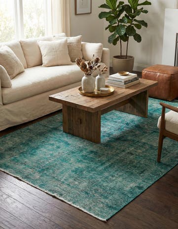 4' 10 x 7' 10 Hand Knotted Ultra Vintage Persian Wool Rug