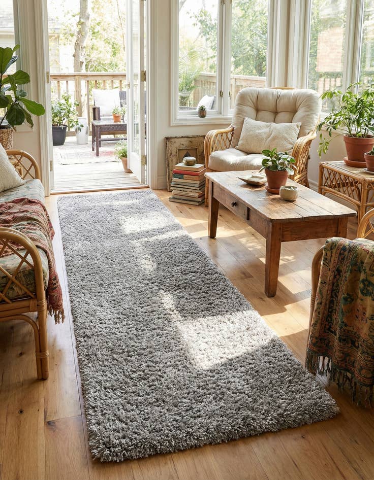 Detail image of 2' 7 x 12' Marilyn Monroe™ Shag Runner Rug