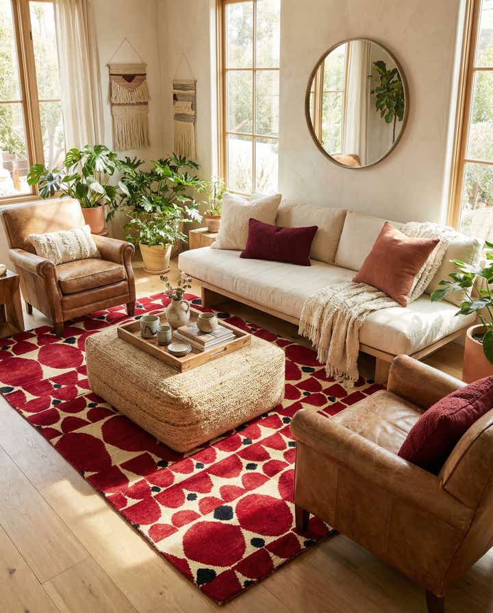 5' 5 x 7' 10 Hand Knotted Moroccan Wool Rug