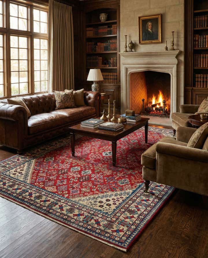 9' 9 x 13' 7 Hand Knotted Yalameh Wool Rug