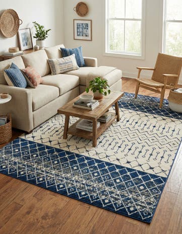 9' x 12' Moroccan Trellis Rug