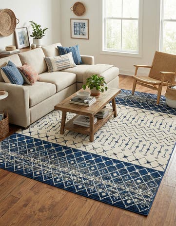 9' x 12' Moroccan Trellis Rug