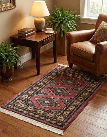 2' 7 x 3' 8 Hand Knotted Bokhara Rug