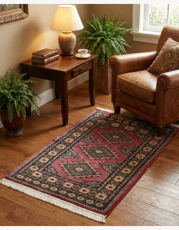 2' 7 x 3' 8 Hand Knotted Bokhara Rug