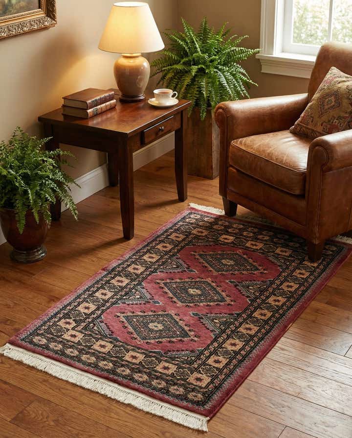 2' 7 x 3' 8 Hand Knotted Bokhara Rug