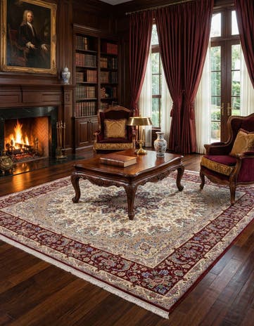 8' 4 x 8' 4 Isfahan Square Rug