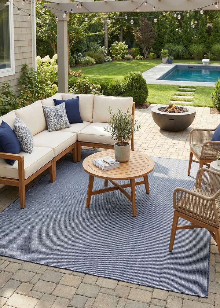 10' x 10' Easy-Clean Jill Zarin Palm Springs Indoor / Outdoor Square Rug