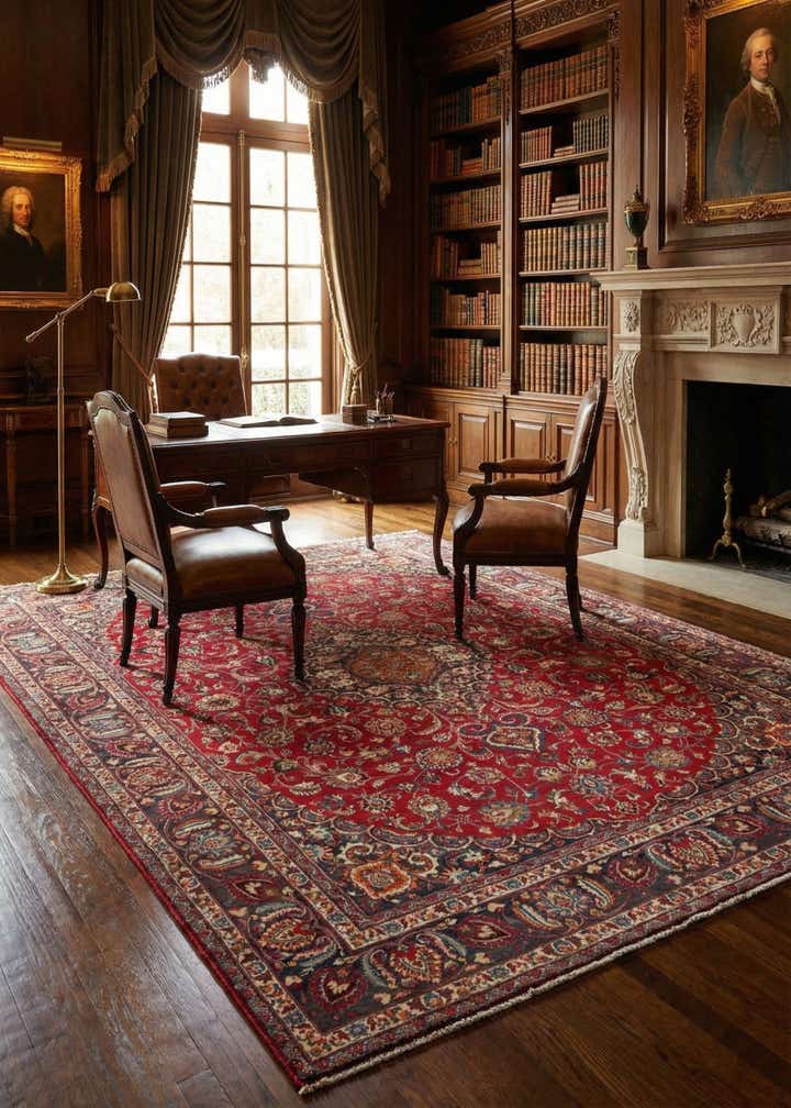 9' 5 x 12' 2 Mashad Rug
