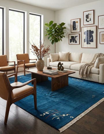 8' 1 x 9' 8 Hand Knotted Tibet Wool Rug
