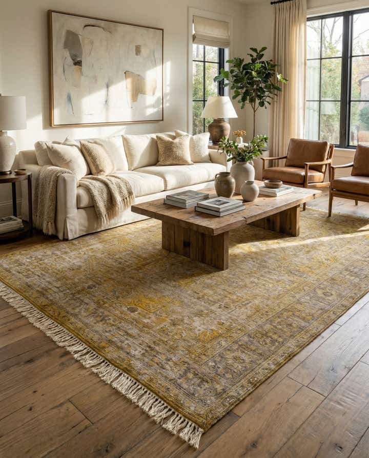 9' 3 x 12' 8 Hand Knotted Ultra Vintage Persian Wool Rug