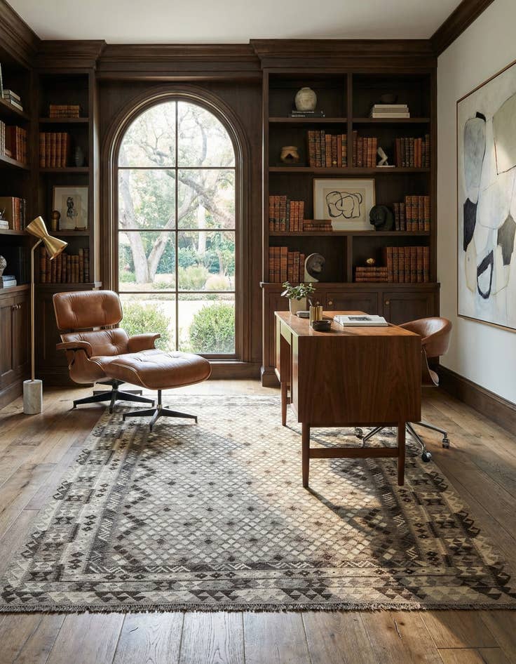 Detail image of 6' 9 x 10' 3  Hand Woven Kilim Maymana Wool Rug