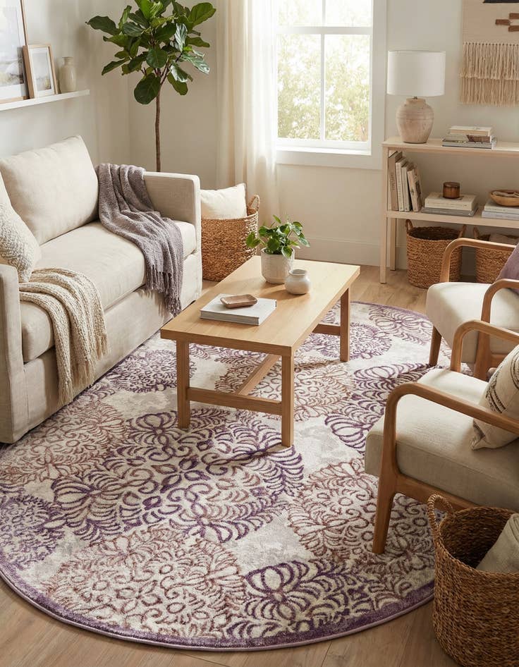 Detail image of 4' x 6' Chesterfield Oval Rug