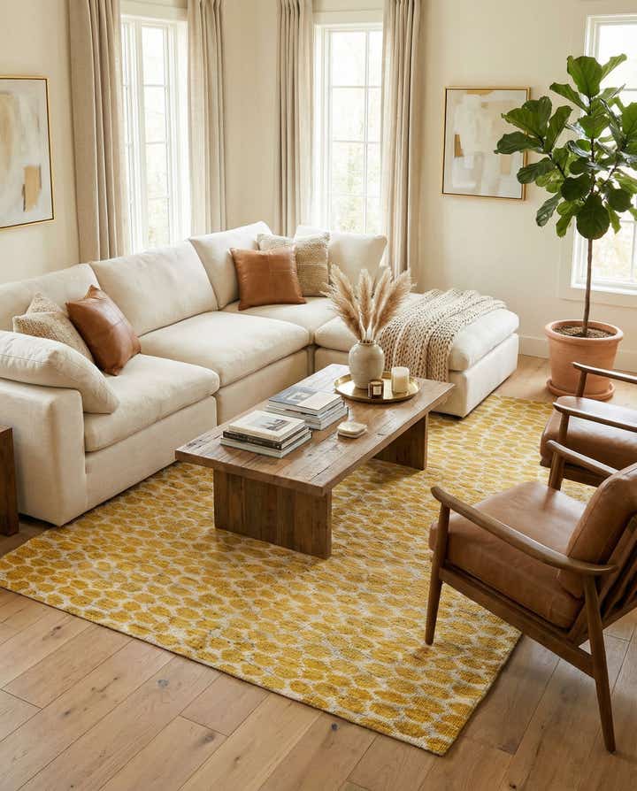 5' 10 x 8' 10 Hand Knotted Moroccan Wool Rug
