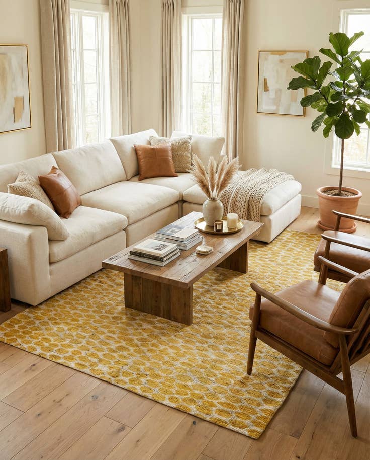 Detail image of 5' 10 x 8' 10 Hand Knotted Moroccan Wool Rug