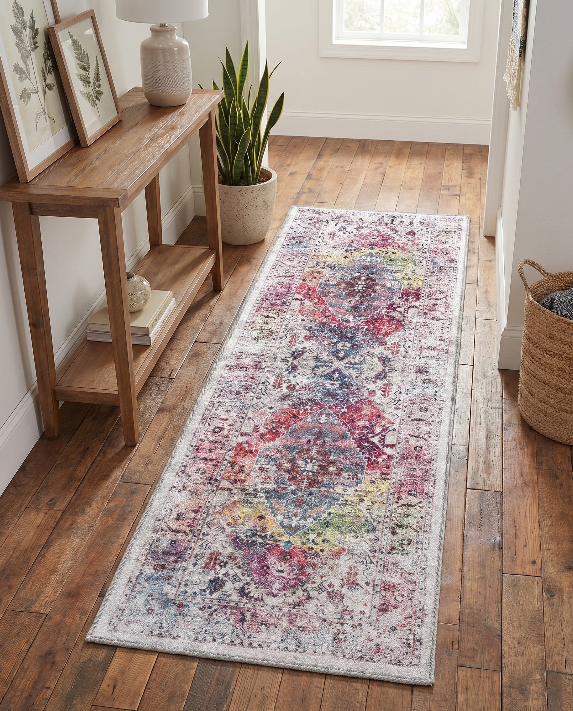 2' x 5' Washable Yara Runner Rug