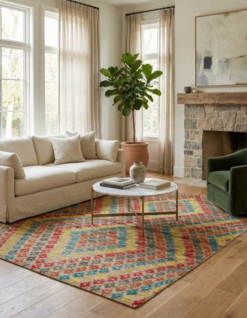 5' 9 x 8' 4 Hand Knotted Darya Wool Rug