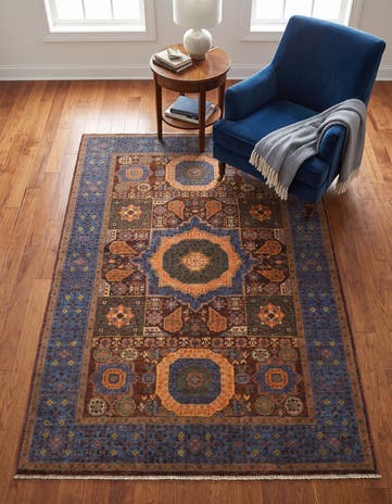 3' 5 x 5' 1 Hand Knotted Mamluk Ziegler Rug