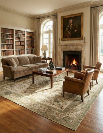 9' 8 x 12' 8 Hand Knotted Vintage Royal Persian Wool Rug