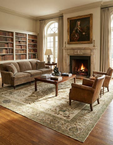9' 8 x 12' 8 Hand Knotted Vintage Royal Persian Wool Rug