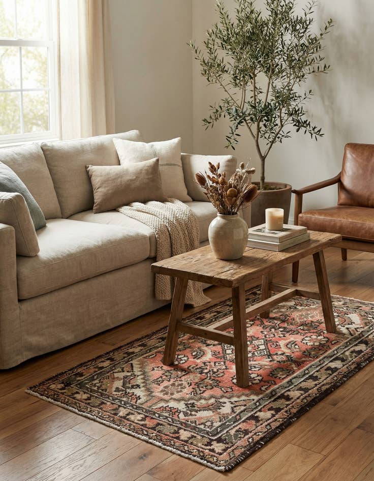 Detail image of  2' 6 x 4' 10  Hand Knotted Ultra Vintage Persian Wool Runner Rug