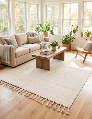 9' x 12' Hand Woven Chindi Cotton Rug