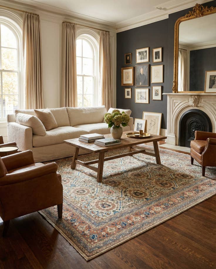 Detail image of 9' 10 x 13' Hand Knotted Ultra Vintage Persian Wool Rug