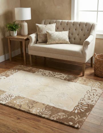 3' 1 x 4' 10 Hand Knotted Darya Wool Rug