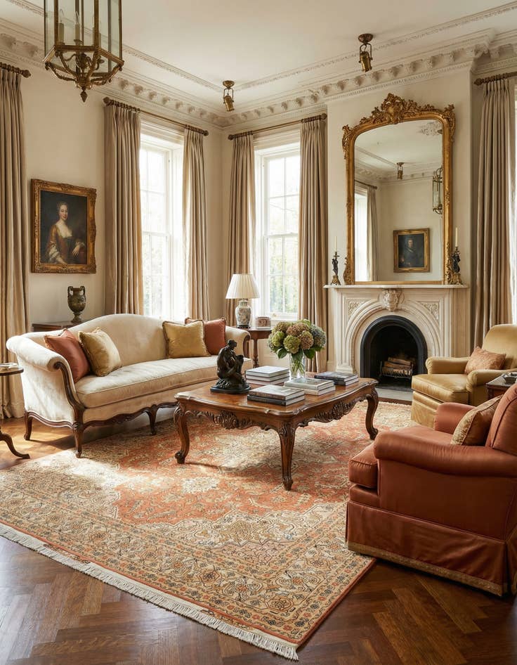 Detail image of 6' 8 x 10' 6 Tabriz Rug