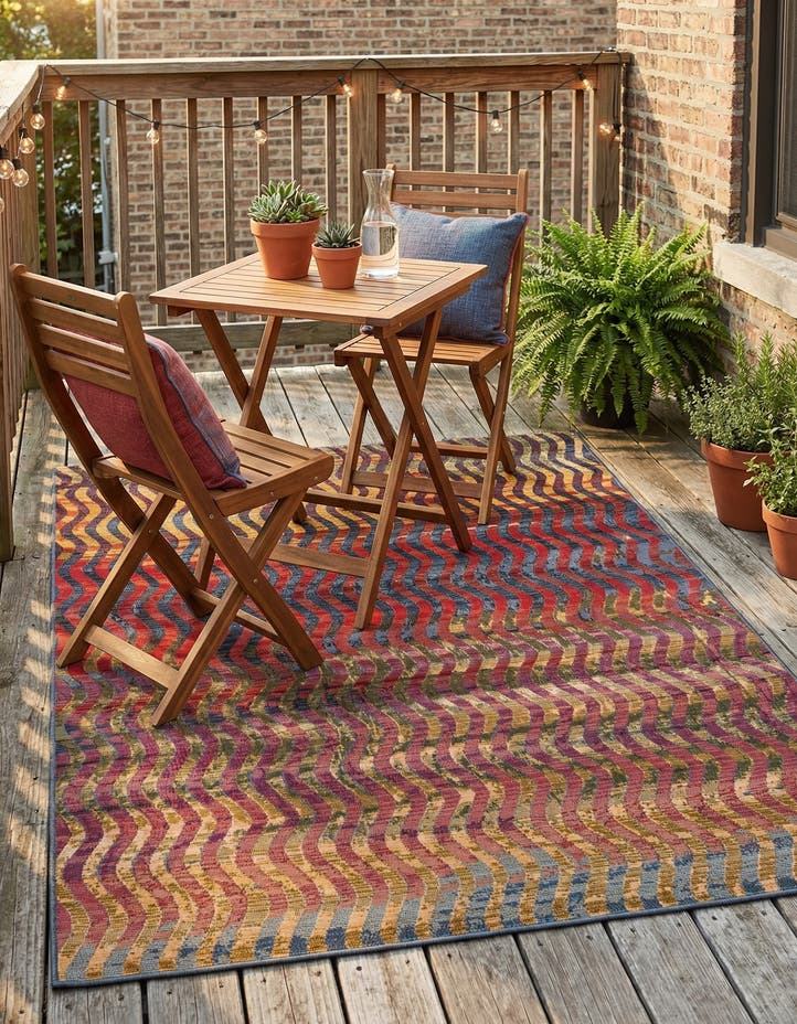 4' x 6' Easy-Clean Modern Indoor / Outdoor...