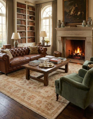 6' 8 x 9' 6 Hand Knotted Peshawar Ziegler Rug